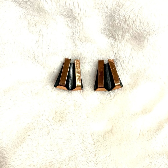 Vintage Signed Renoir Matisse Copper Earrings MCM,Modernist Historical Designs - Picture 5 of 7